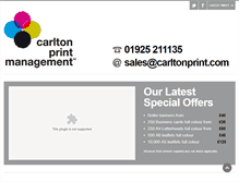 Tablet Screenshot of carltonprint.com